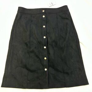 NWT Velvety Black Size 10 LOFT Skirt